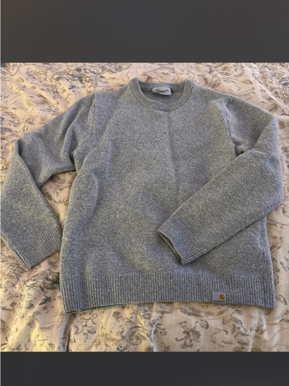 Carhartt Light Gray Crewneck Sweater